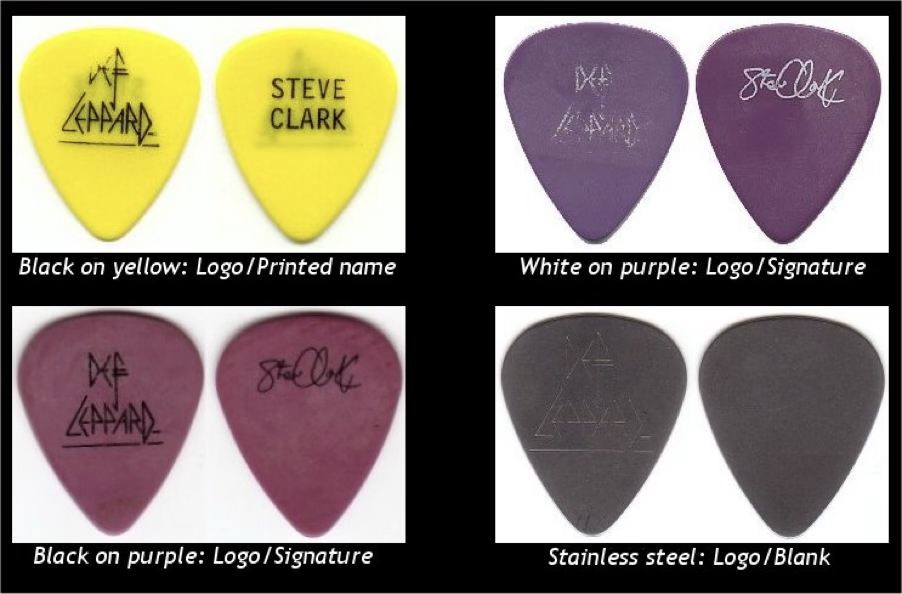 Steve Clark's Guitar picks