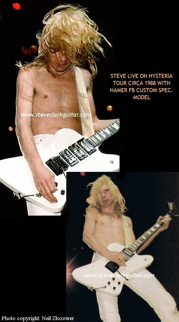 Steve Clark playing a Hamer FB Customr
