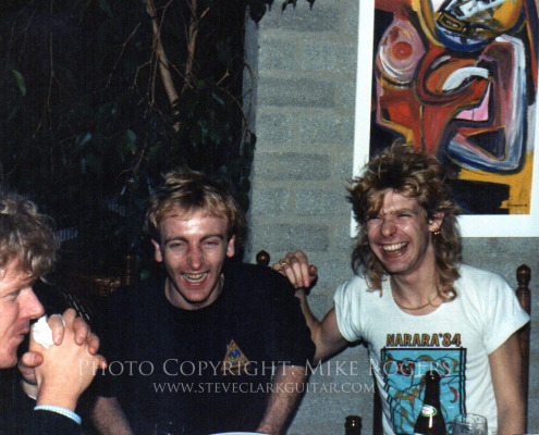 Steve Clark Phil Collen and Mutt Lange