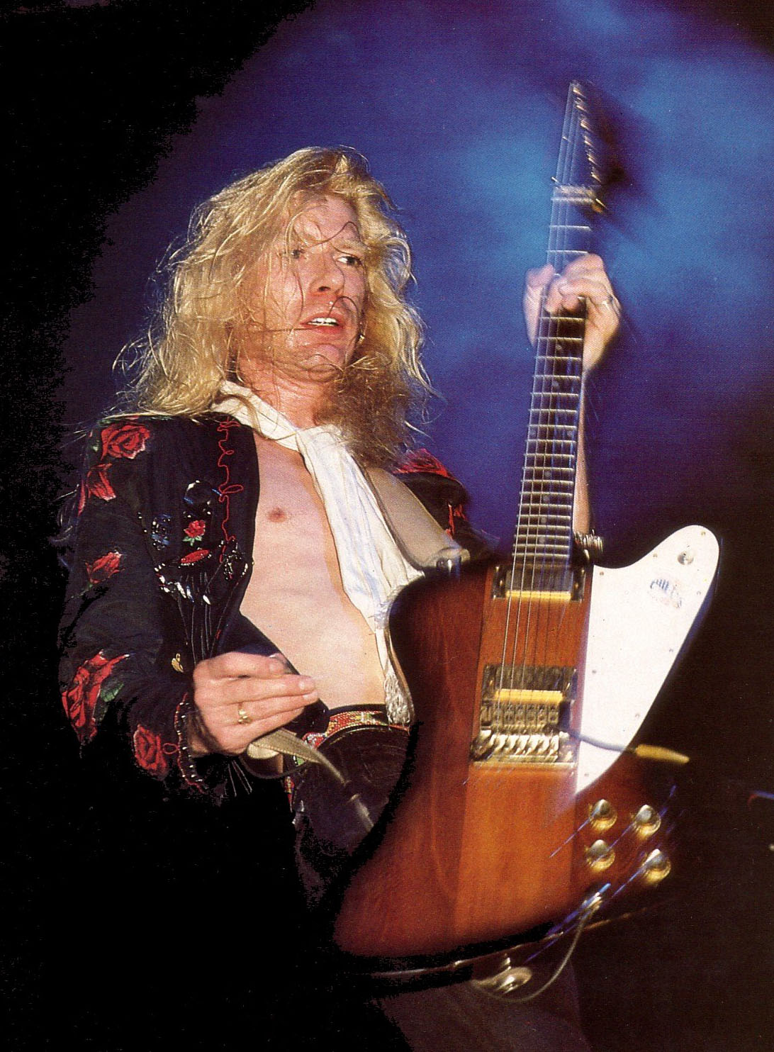 Steve Clark with Gibson Firebird