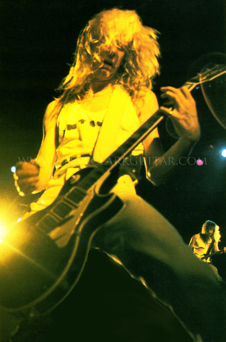 Steve Clark live with Gibson Les Paul Custom