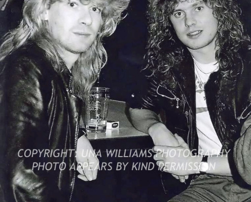Steve Clark and Rick Savage at The Baggot Inn, Dublin