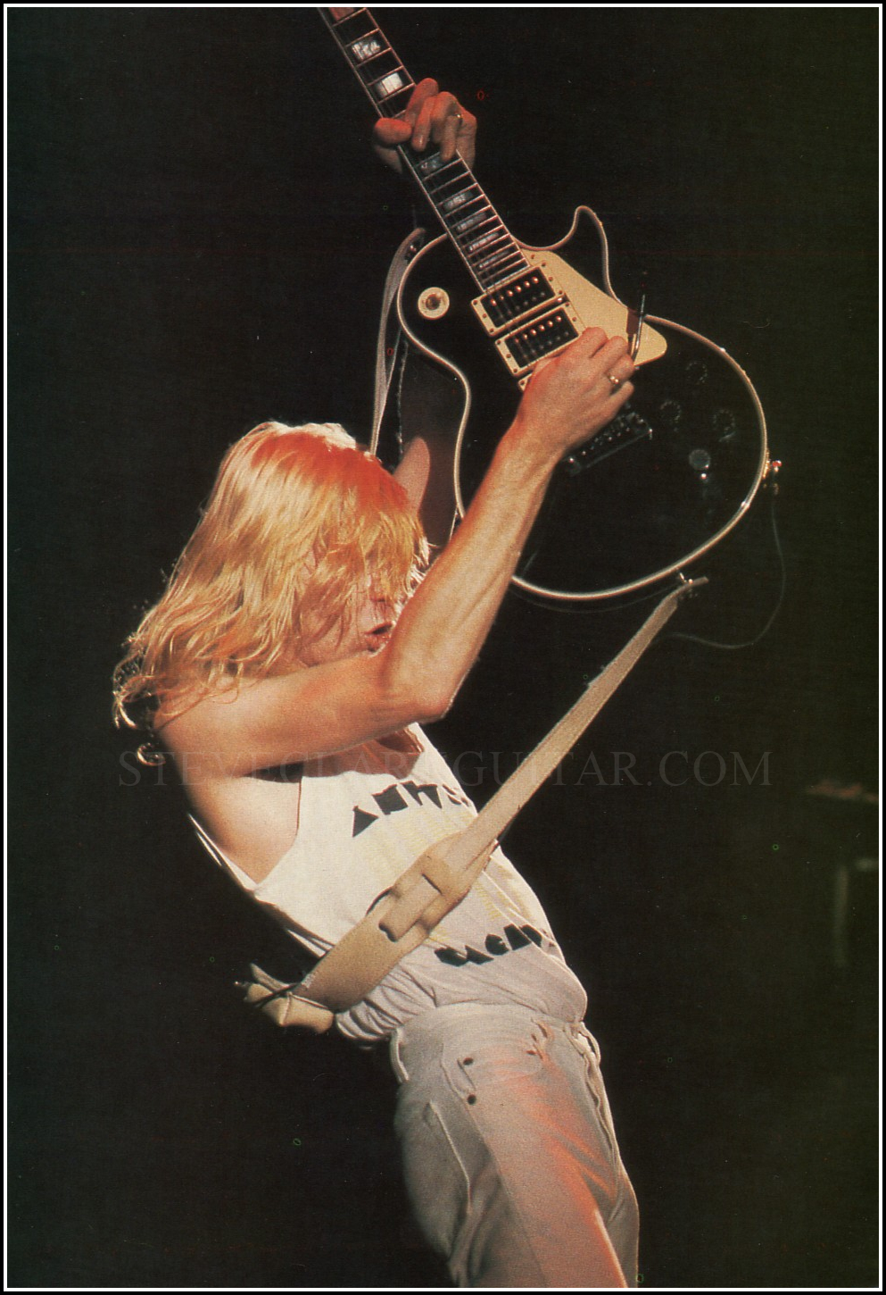 Steve Clark live with Gibson Les Paul