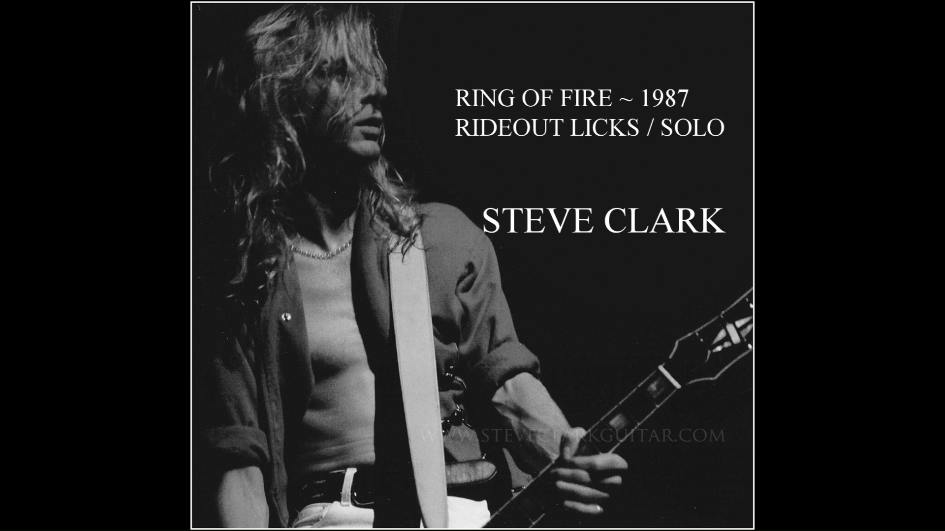 STEVE CLARK GUITAR In Loving Memory
