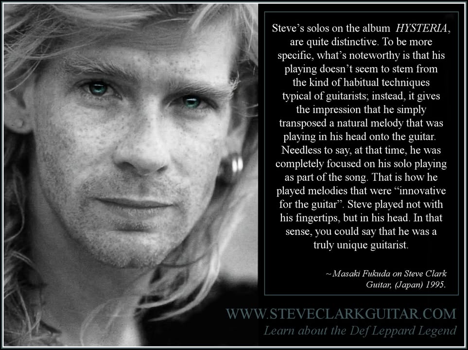 STEVE CLARK GUITAR In Loving Memory