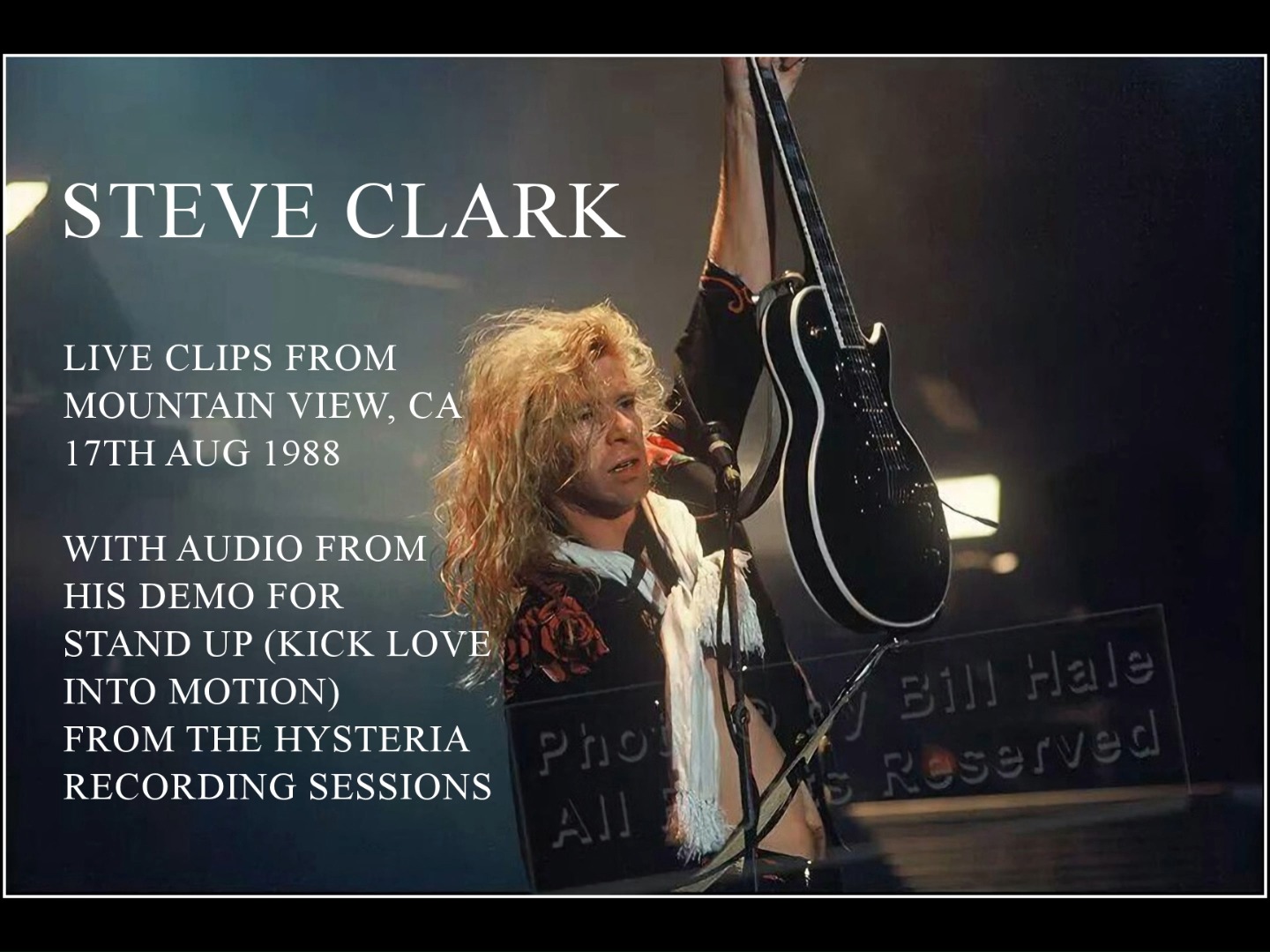 Steve Clar DEF LEPPARD SPOT CHECK - STEVE CLARK GUITAR In Loving Memory